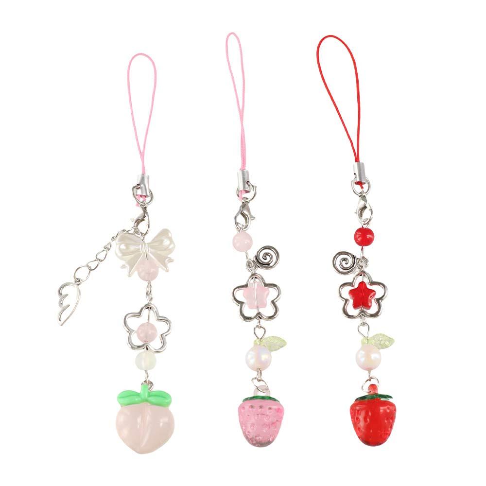 Transparent Strawberry Phone Lanyard Beaded Phone Strap Charm Cellphone Keychain Style 2
Transparent Strawberry Phone Lanyard Beaded Phone Strap Charm Cellphone Keychain Style 2