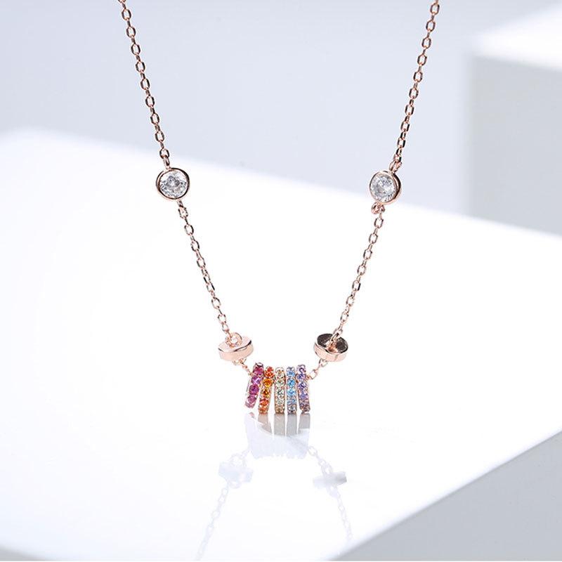 Rainbow Fashion Necklace Collar Chain Female Minority Cold and Elegant Luxury Decoration
Rainbow Fashion Necklace Collar Chain Female Minority Cold and Elegant Luxury Decoration