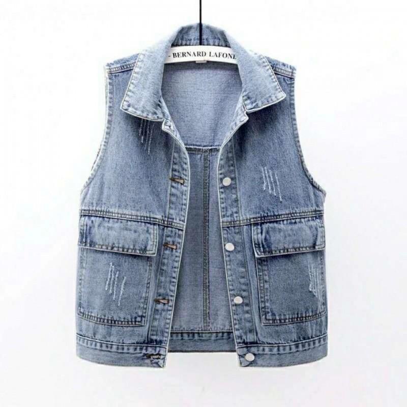 Frayed Denim Vintage Sleeveless Loose Single Breasted Women s Vest Jacket Coats Short Coat for Women Clothing XXXXL чёрный
Frayed Denim Vintage Sleeveless Loose Single Breasted Women s Vest Jacket Coats Short Coat for Women Clothing XXXXL чёрный