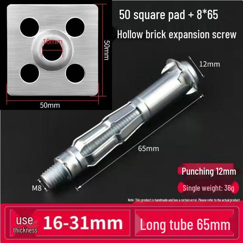 Tile Dry-Hanging Iron Sheet Fastener for Marble Wall, AK47 Anti-Fall Hollow Wall Expansion Screw.
Tile Dry-Hanging Iron Sheet Fastener for Marble Wall, AK47 Anti-Fall Hollow Wall Expansion Screw.