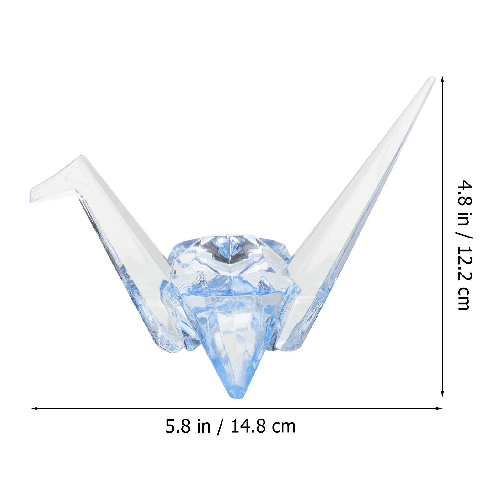 Sleek 3D Acrylic Origami Crane Decoration Contemporary Crystal-Like Bird Ornament for Modern Interiors Birthday Gift
Sleek 3D Acrylic Origami Crane Decoration Contemporary Crystal-Like Bird Ornament for Modern Interiors Birthday Gift