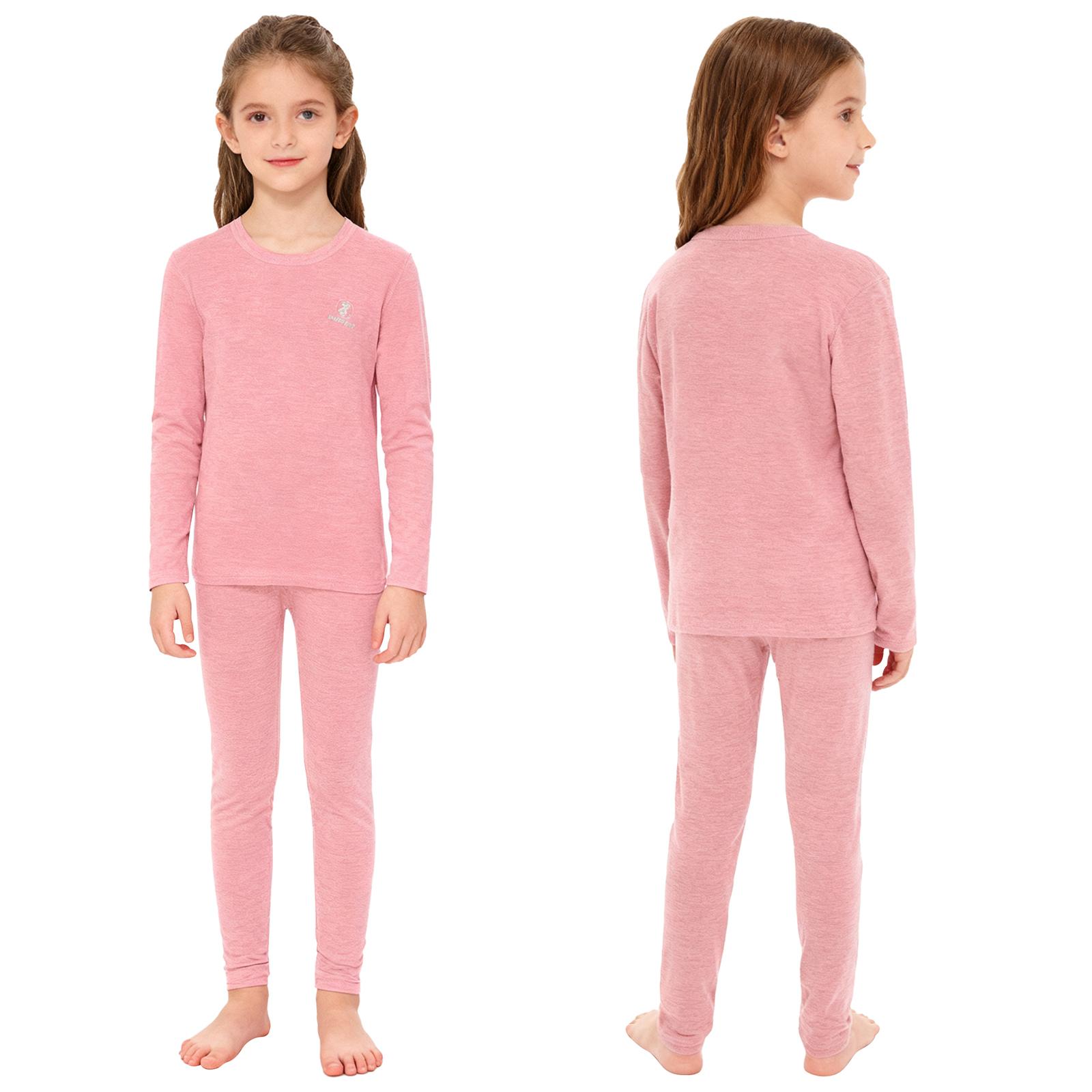 Children s Thermal Sleepwear Set Boys Girls, Solid Color Round Neck Long Sleeve Top & Elastic Waist Leggings, Comfy Loungewear 13-14 Years рожевий
Children s Thermal Sleepwear Set Boys Girls, Solid Color Round Neck Long Sleeve Top & Elastic Waist Leggings, Comfy Loungewear 13-14 Years рожевий