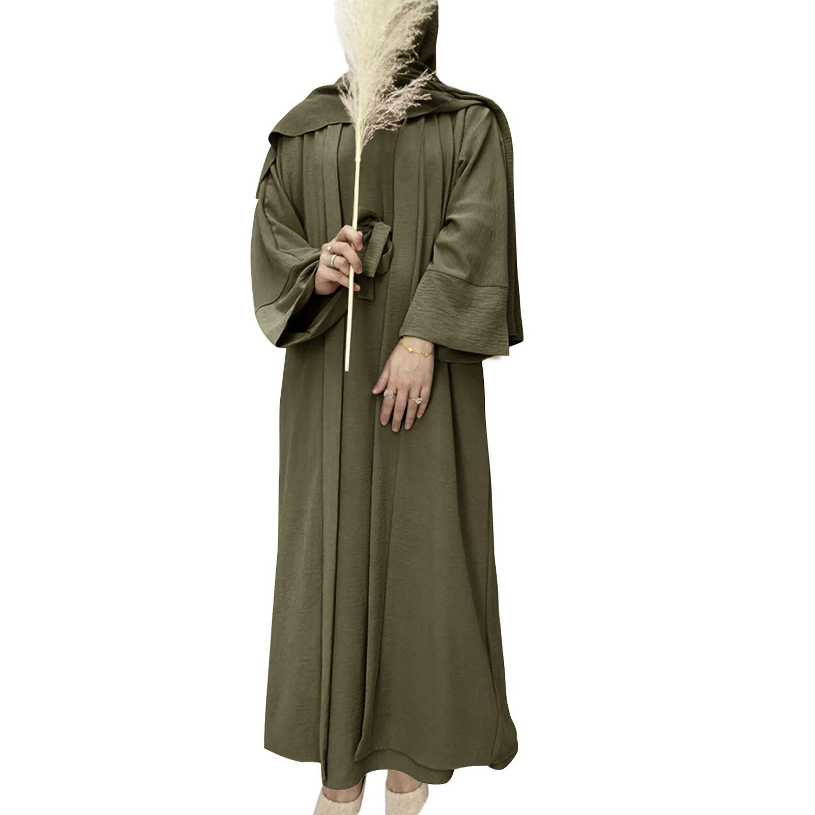 Мусульманское женское платье, комплект из двух частей с поясом, женский халат + длинная юбка (Хиджаб не входит в комплект) S
Мусульманское женское платье, комплект из двух частей с поясом, женский халат + длинная юбка (Хиджаб не входит в комплект) S