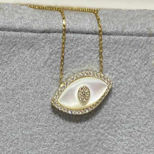 Turkish Lucky Evil Eye Pendant Necklaces Zircon Natural Stone Devil s Eyes Stainless Steel Chain Necklace for Women Gift For Her
Turkish Lucky Evil Eye Pendant Necklaces Zircon Natural Stone Devil s Eyes Stainless Steel Chain Necklace for Women Gift For Her