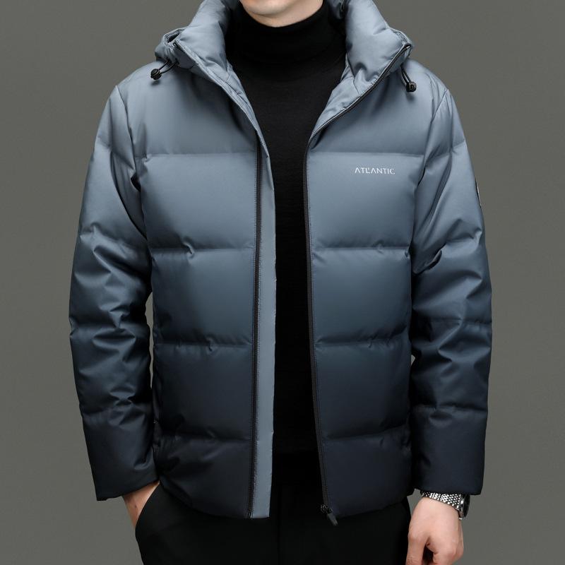 Men s Gradient Color Hooded Down Jacket - Winter Casual, Warm, Thickened Outerwear for All Ages 3XL
Men s Gradient Color Hooded Down Jacket - Winter Casual, Warm, Thickened Outerwear for All Ages 3XL