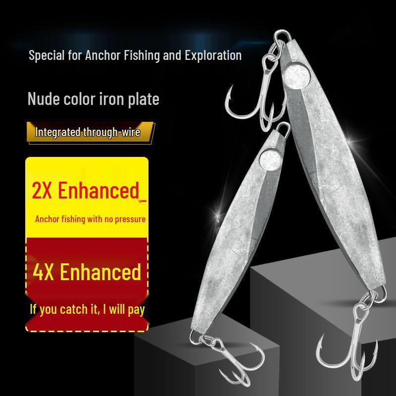 IMA Iron Plate Lead Fish Hair Lure: Long Cast Metal Fishing Anchor for Trolling and Black Fish. No hook
IMA Iron Plate Lead Fish Hair Lure: Long Cast Metal Fishing Anchor for Trolling and Black Fish. No hook