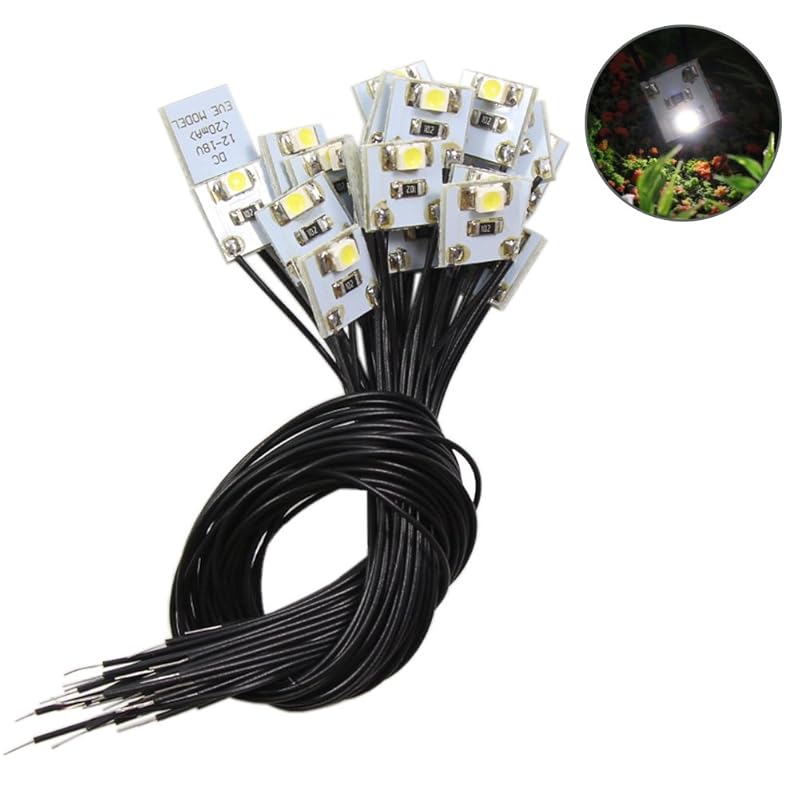 With wiring SMD 3528 Chip LED white Resistor included 20 pieces train model model railway building model model illumination diorama
With wiring SMD 3528 Chip LED white Resistor included 20 pieces train model model railway building model model illumination diorama