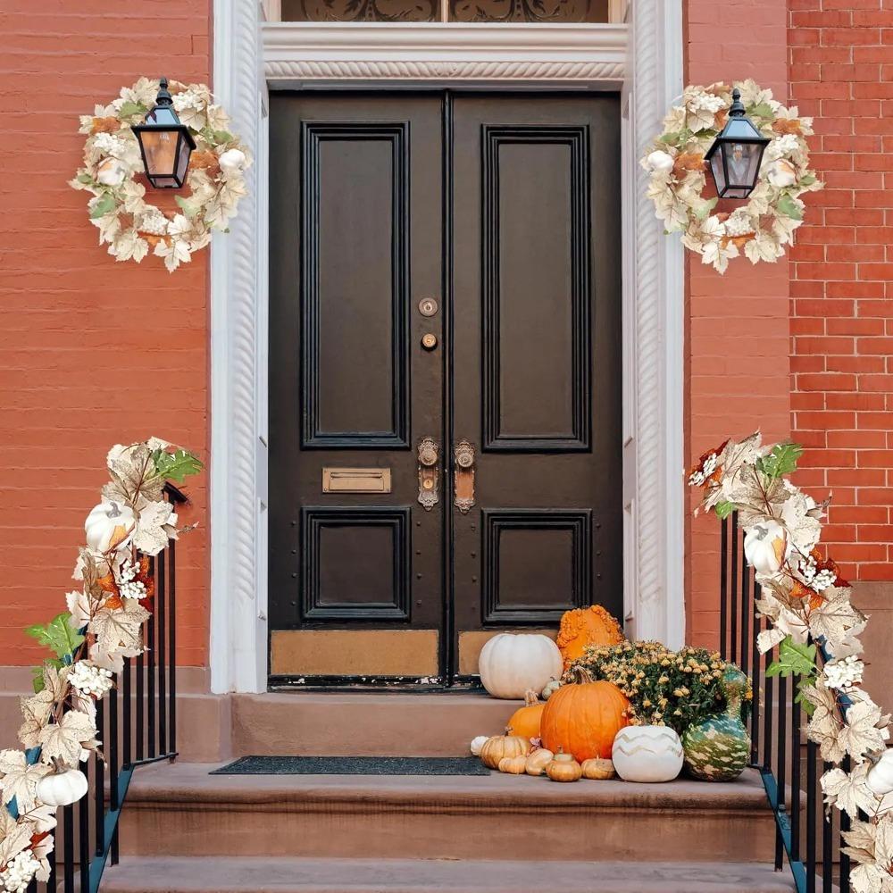 190cm Artificial Fall Maple Leaf Vine Realistic Halloween Pumpkin Vine Fake Plants Home Decoration Style 1
190cm Artificial Fall Maple Leaf Vine Realistic Halloween Pumpkin Vine Fake Plants Home Decoration Style 1