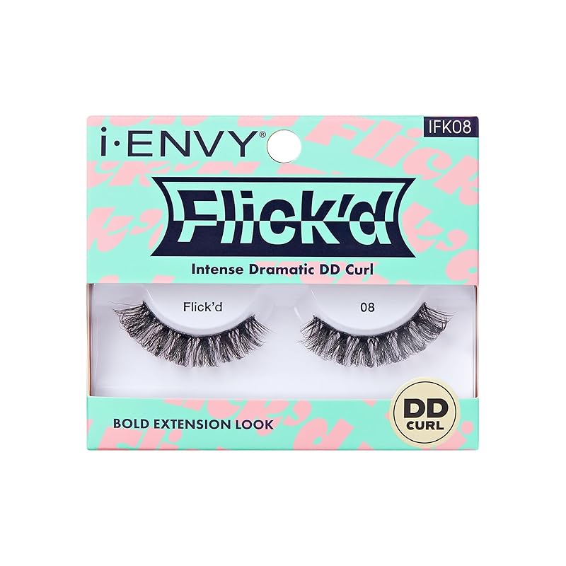 i-ENVY False Lashes Flick d D-Curl Strip Lashes Volume Bouncy Natural Clear Band Cat Eye Dramatic Trendy Extensions Reusable Eye Lashes (07) 08
i-ENVY False Lashes Flick d D-Curl Strip Lashes Volume Bouncy Natural Clear Band Cat Eye Dramatic Trendy Extensions Reusable Eye Lashes (07) 08