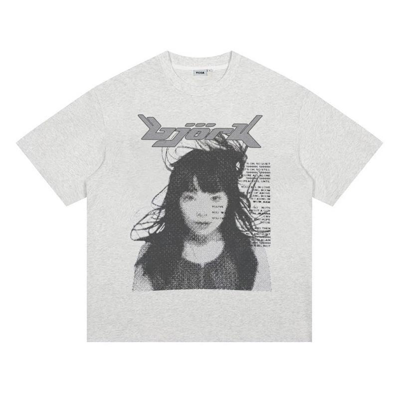 Womens TShirt Bjork Tees Y2k Tops Summer Cotton Harajuku Graphic Short Sleeve Korean Fashion Aesthetic Y2k Streetwear Clothing S
Womens TShirt Bjork Tees Y2k Tops Summer Cotton Harajuku Graphic Short Sleeve Korean Fashion Aesthetic Y2k Streetwear Clothing S