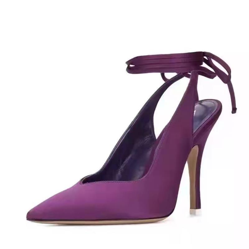 Women S Pointed Shallow Mouth Ultra -High Thin Heel Back Empty Lace Up Tinted Candy Work Shoes
Women S Pointed Shallow Mouth Ultra -High Thin Heel Back Empty Lace Up Tinted Candy Work Shoes