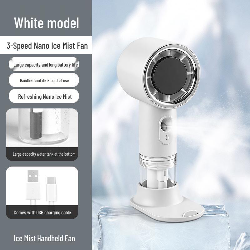 Portable Rechargeable High-Speed Mini Fan with Humidifier - Long-Lasting Desktop & Handheld Use 15.6*8.6*5.9 cm
Portable Rechargeable High-Speed Mini Fan with Humidifier - Long-Lasting Desktop & Handheld Use 15.6*8.6*5.9 cm