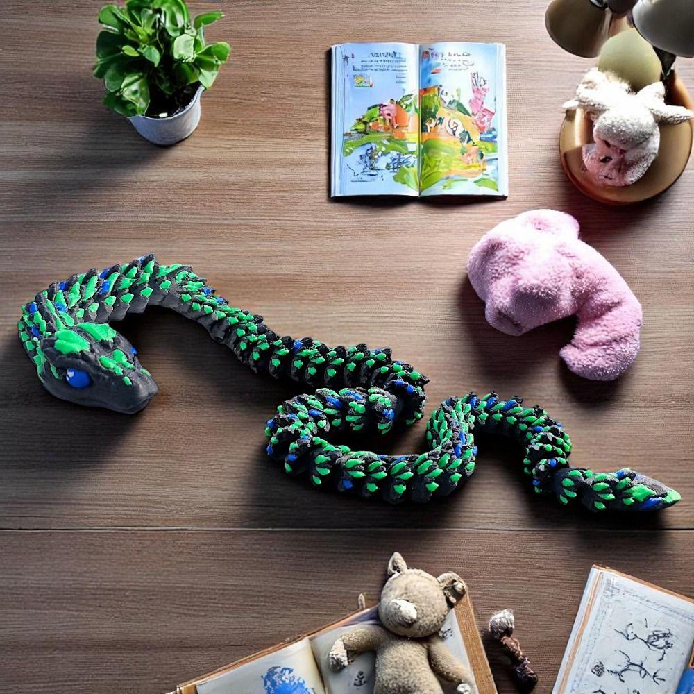 Simulated Eye 3D Printed Diceratops Snake 3D Articulated Snake Toys Landscaping Decoration чорний
Simulated Eye 3D Printed Diceratops Snake 3D Articulated Snake Toys Landscaping Decoration чорний