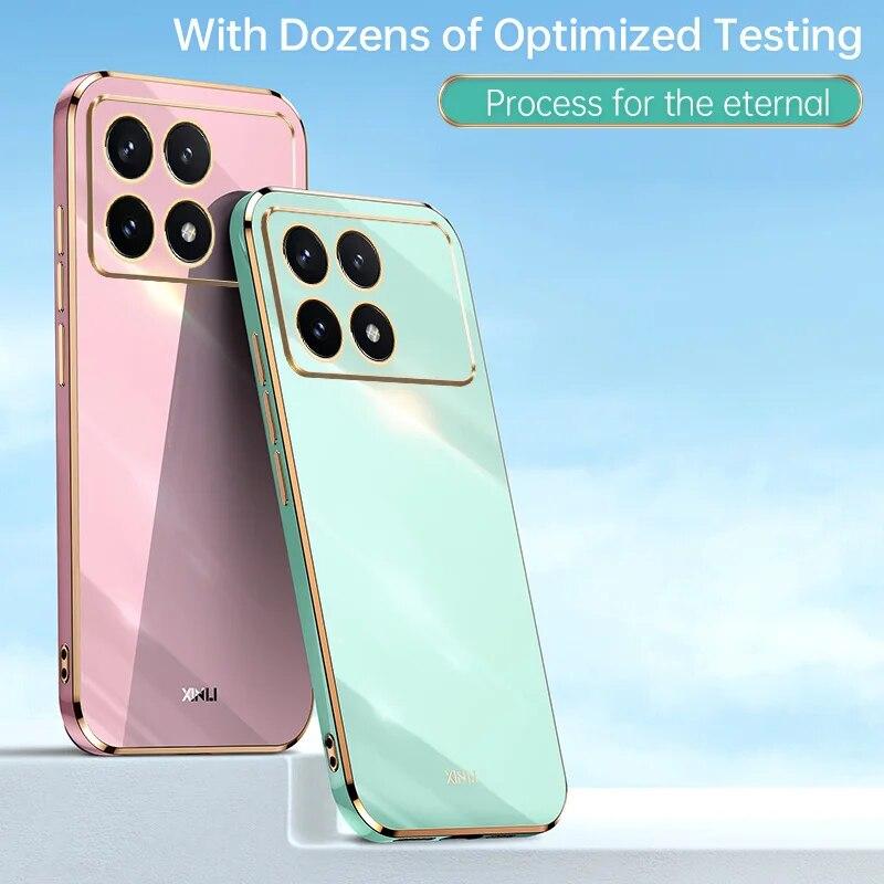Для Xiaomi Poco X6 Pro 5G чехол Роскошный защитный чехол для объектива с квадратным покрытием для Poxo Pocco M6 X5 M5 F5 F4 X4 M4 Мягкая силиконовая противоударная задняя крышка из ТПУ
Для Xiaomi Poco X6 Pro 5G чехол Роскошный защитный чехол для объектива с квадратным покрытием для Poxo Pocco M6 X5 M5 F5 F4 X4 M4 Мягкая силиконовая противоударная задняя крышка из ТПУ