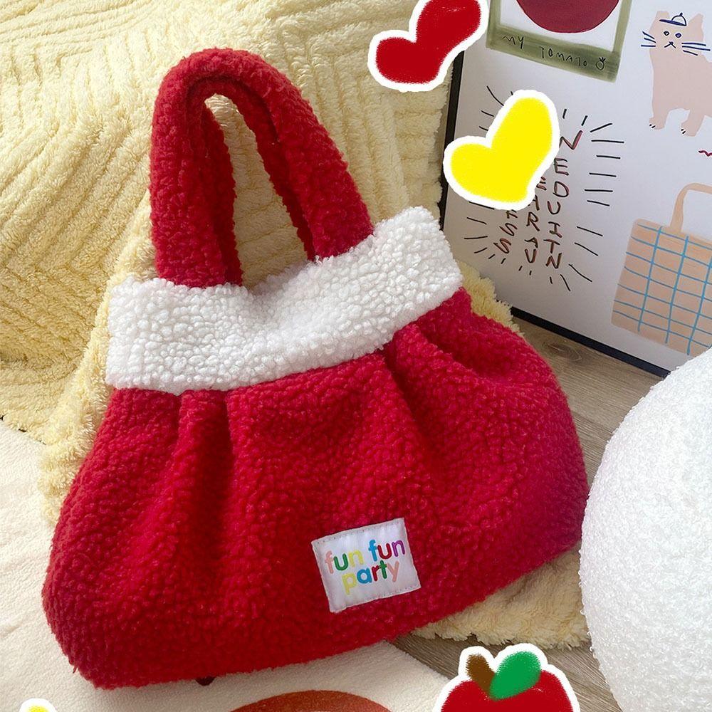 Large Capacity Red Top-Handle Bag INS New Year s Blessing Bag Women Plush Handbags Autumn Winter красный
Large Capacity Red Top-Handle Bag INS New Year s Blessing Bag Women Plush Handbags Autumn Winter красный