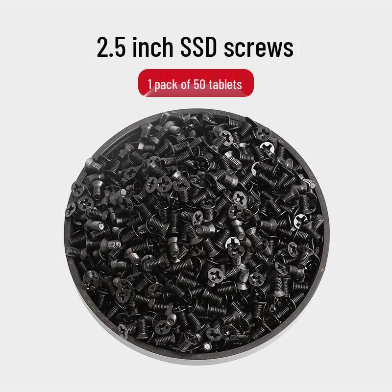 2.5-inch SSD/HDD Mounting Screws (KM3*4/5/6) for SATA3 Bays Nickel Plated Countersunk HDD Screw M3*6 (50 pcs)
2.5-inch SSD/HDD Mounting Screws (KM3*4/5/6) for SATA3 Bays Nickel Plated Countersunk HDD Screw M3*6 (50 pcs)