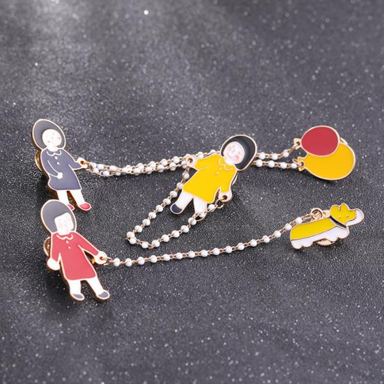 Cartoon Girl Dog Balloon Jump Dangle Chain Badge Brooch Pin Clothes Scarf Jewelry
Cartoon Girl Dog Balloon Jump Dangle Chain Badge Brooch Pin Clothes Scarf Jewelry