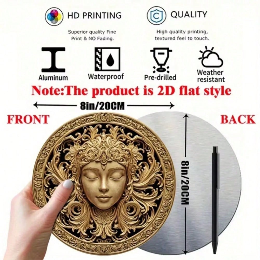 Golden Buddha 2D Flat Wall Art for Home Office Kitchen Cafe Decor 20x20 різнокольоровий
Golden Buddha 2D Flat Wall Art for Home Office Kitchen Cafe Decor 20x20 різнокольоровий