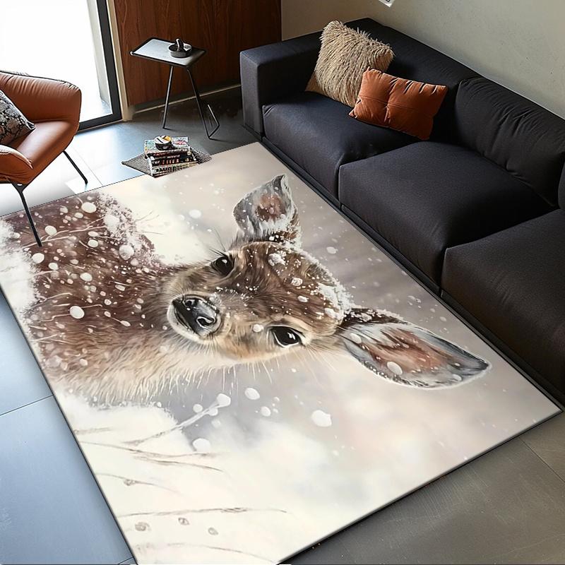 Snowy Deer Rug for Cozy Living Spaces - Soft Winter Wonderland Carpet, Enhance Your Home Decor with Nature s Beauty 50cm x 80cm
Snowy Deer Rug for Cozy Living Spaces - Soft Winter Wonderland Carpet, Enhance Your Home Decor with Nature s Beauty 50cm x 80cm