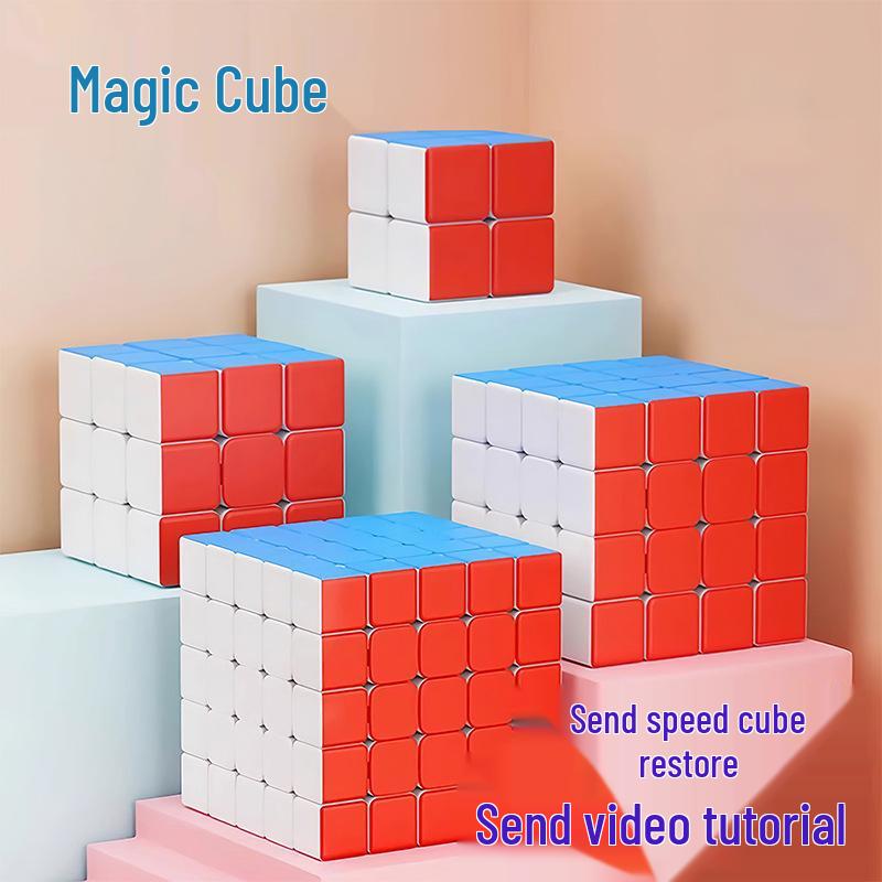Shengshou Magic Cube 2x2-5x5 Smooth Beginner & Pro Set - Educational Puzzle Toy for Competitions Carbon Fiber 3x3 (with Stand + Tutorial)
Shengshou Magic Cube 2x2-5x5 Smooth Beginner & Pro Set - Educational Puzzle Toy for Competitions Carbon Fiber 3x3 (with Stand + Tutorial)
