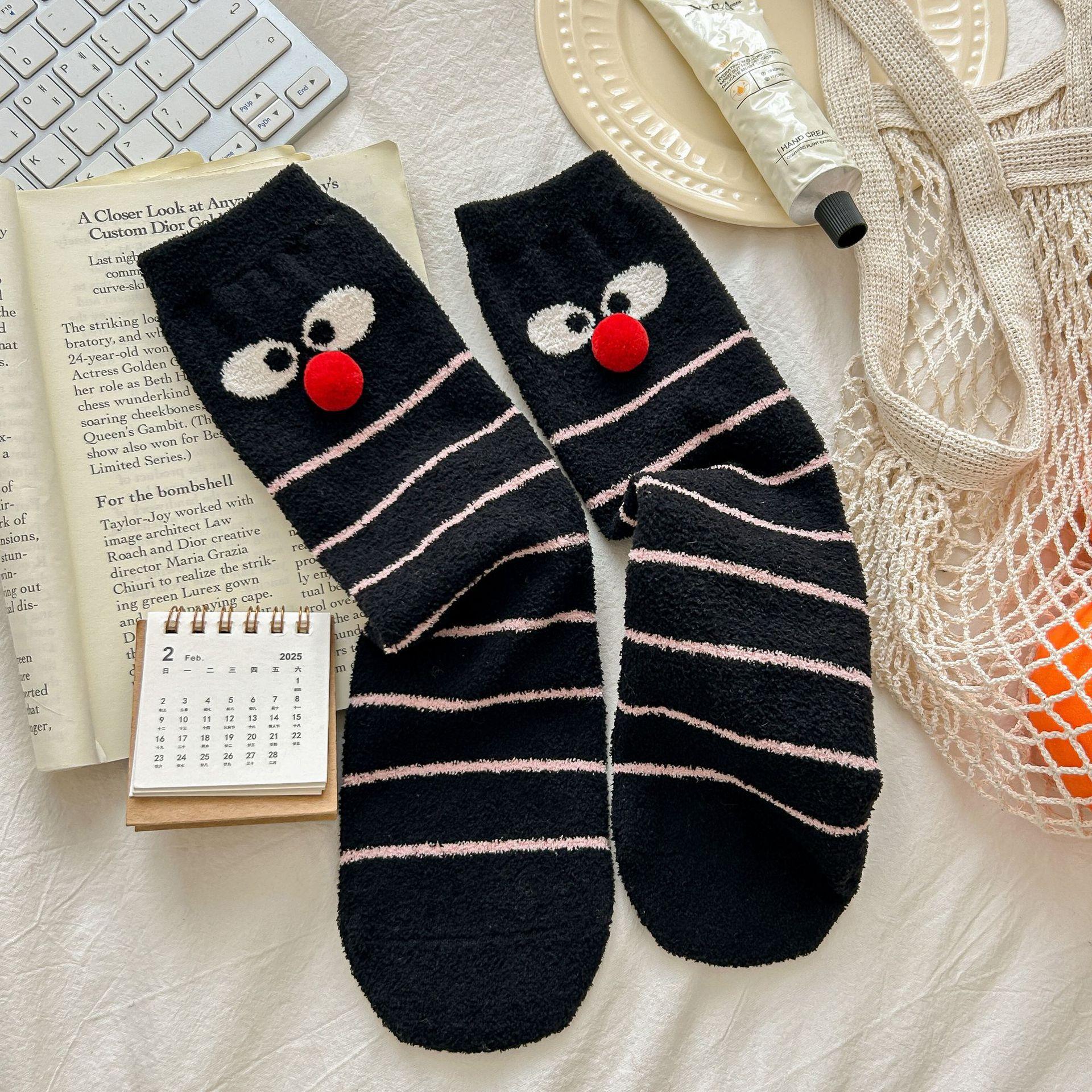 Double-Sided Milk Fleece Socks Girls Cute And Funny Mid-Leg Socks Plush Thickened Warm Cartoon Plush Stockings Home Socks One size fits all чорний
Double-Sided Milk Fleece Socks Girls Cute And Funny Mid-Leg Socks Plush Thickened Warm Cartoon Plush Stockings Home Socks One size fits all чорний
