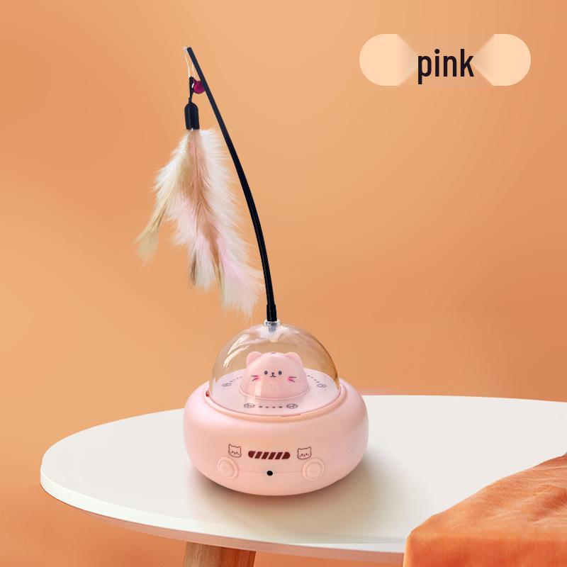Smart UFO Cat Toy: Automatic Laser & Feather Teaser for Self-Amusement 10.5x10.5x19 cm розовый
Smart UFO Cat Toy: Automatic Laser & Feather Teaser for Self-Amusement 10.5x10.5x19 cm розовый