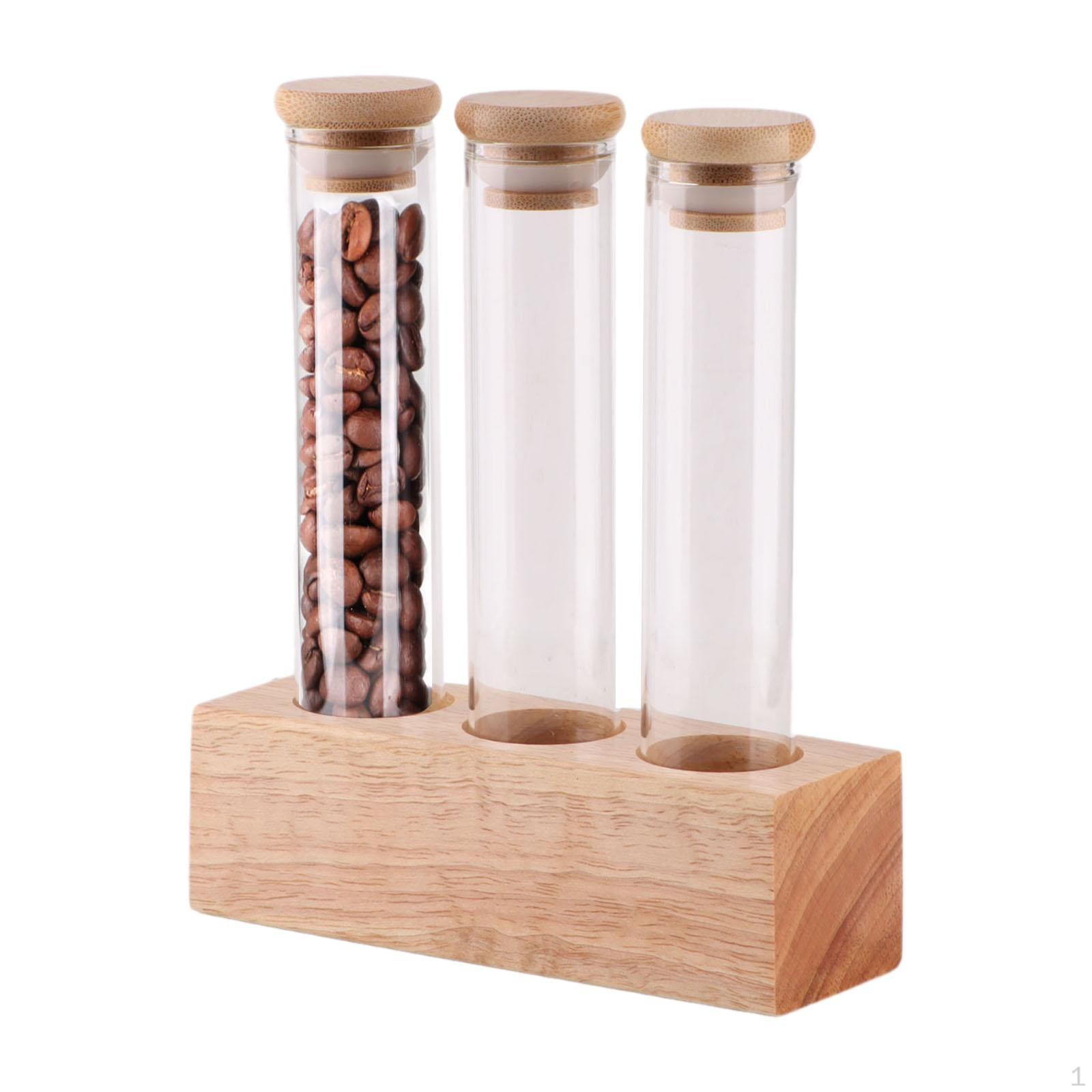 Погреб для кофейных зерен, диспенсер с деревянной подставкой, контейнер для хранения 3 Hole
Погреб для кофейных зерен, диспенсер с деревянной подставкой, контейнер для хранения 3 Hole