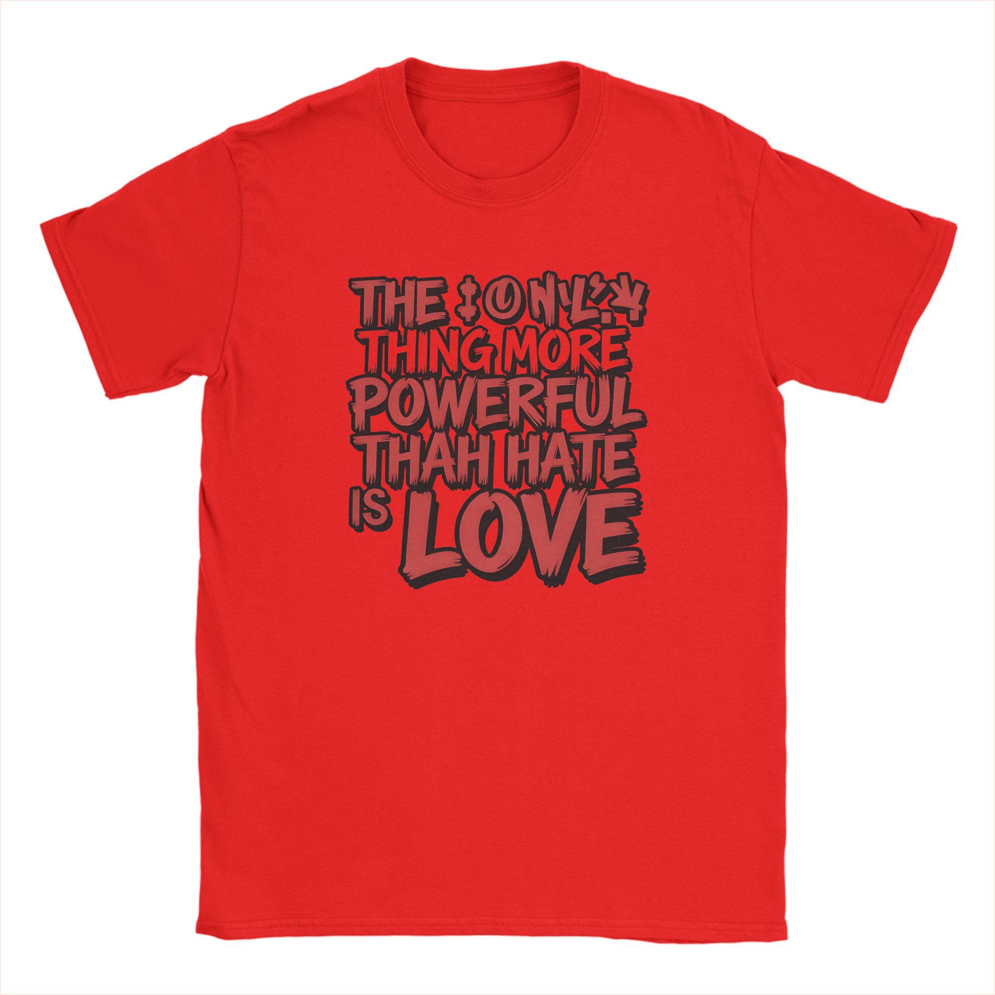 Vintage T Shirt Beach The Only Thing More Powerful Than Hate Is Love Novelty TShirts 100 Cotton Tee Shirt for Adult Tees S
Vintage T Shirt Beach The Only Thing More Powerful Than Hate Is Love Novelty TShirts 100 Cotton Tee Shirt for Adult Tees S