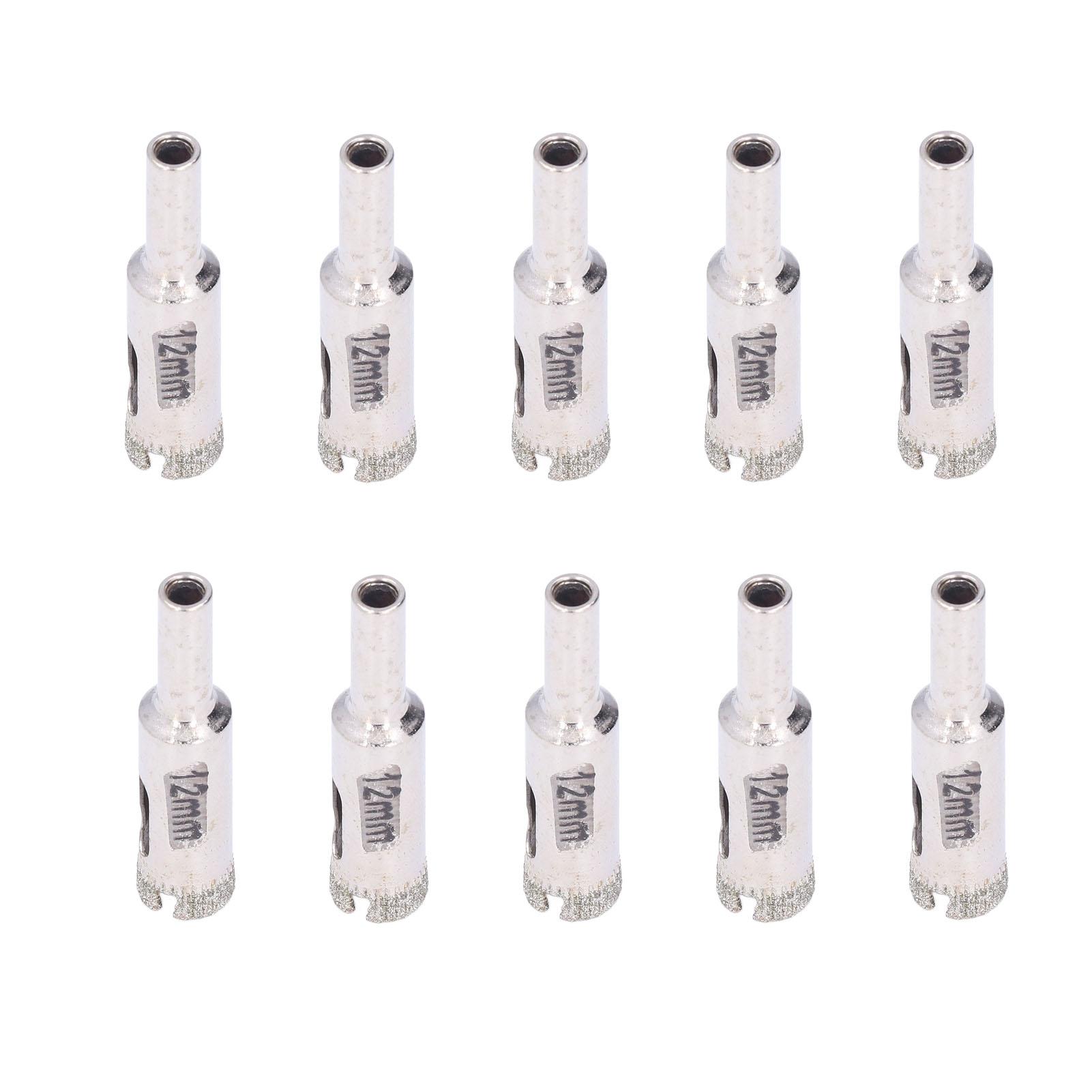 10Pcs Glass Drill Bit 12mm High Torsion Stable Fine Workmanship Sturdy Durable Tile Drill Bits
10Pcs Glass Drill Bit 12mm High Torsion Stable Fine Workmanship Sturdy Durable Tile Drill Bits