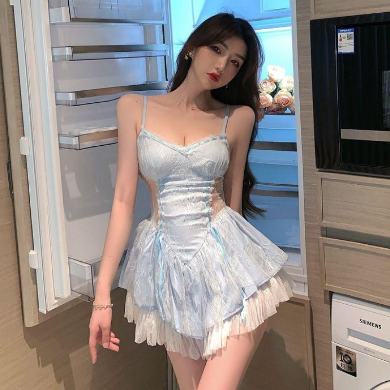 /Sexy waist lace mesh stitching suspender dress thin temptation Korean pretty one size fits all【 40-60kg 】
/Sexy waist lace mesh stitching suspender dress thin temptation Korean pretty one size fits all【 40-60kg 】