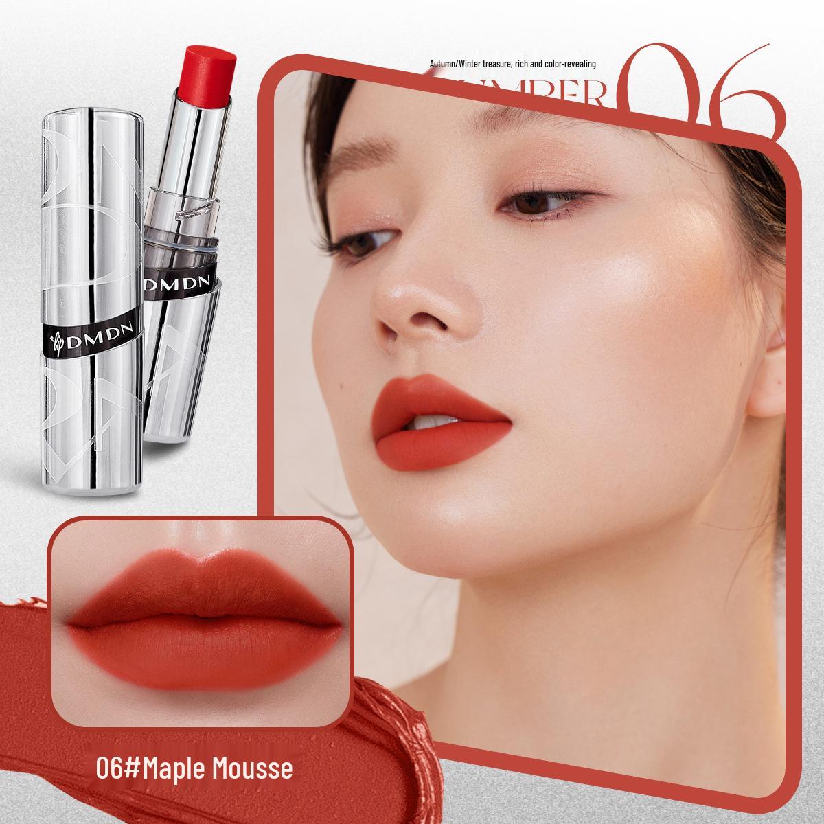 DMDN Yinmei Матовая бархатная помада с невесомой текстурой - Стойкая, Водостойкая, Не скатывается.
DMDN Yinmei Матовая бархатная помада с невесомой текстурой - Стойкая, Водостойкая, Не скатывается.