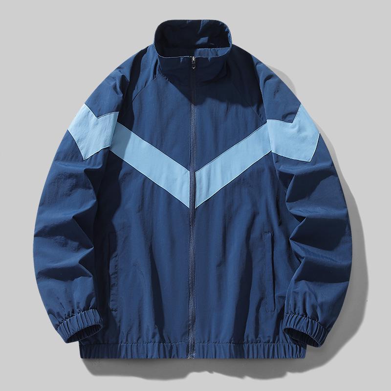 Men s Lightweight Color Block Stand Collar Jacket - Spring/Autumn Breathable Casual Sportswear M синий
Men s Lightweight Color Block Stand Collar Jacket - Spring/Autumn Breathable Casual Sportswear M синий