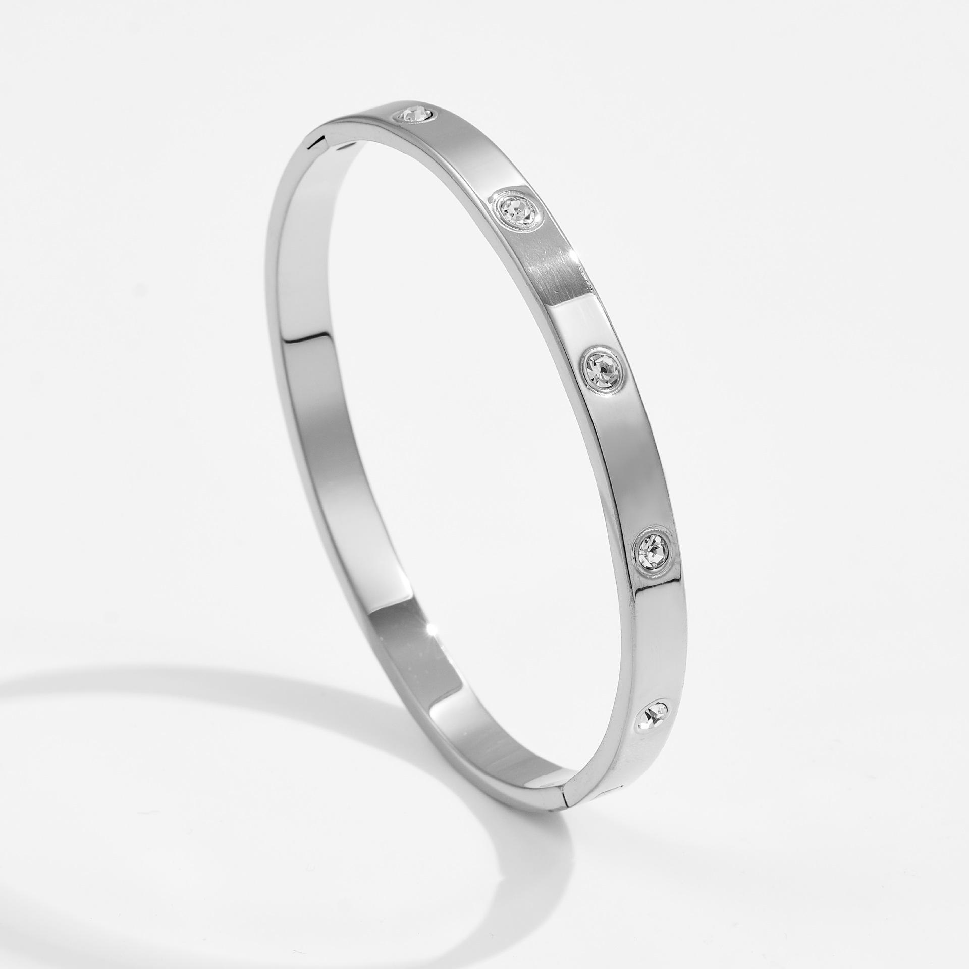 Instagram Style Narrow Version Ten Simple Three-color Bracelet Classic Buckle Couple Bracelet 19CM
Instagram Style Narrow Version Ten Simple Three-color Bracelet Classic Buckle Couple Bracelet 19CM