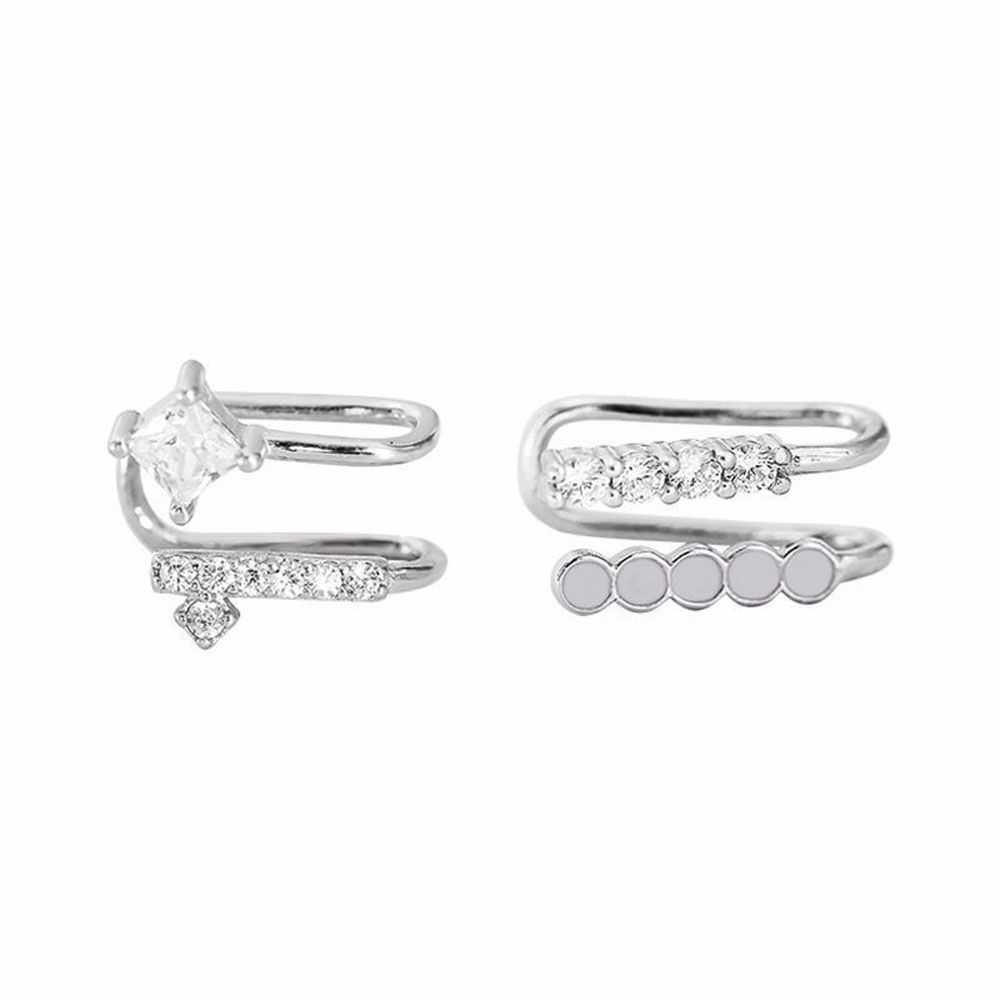 Zinc Zinc Alloy Rhinestone Double Layer Without Ear Hole Ear Clip Cartilage Clip Ear Bone Clip Clip Earrings 1
Zinc Zinc Alloy Rhinestone Double Layer Without Ear Hole Ear Clip Cartilage Clip Ear Bone Clip Clip Earrings 1