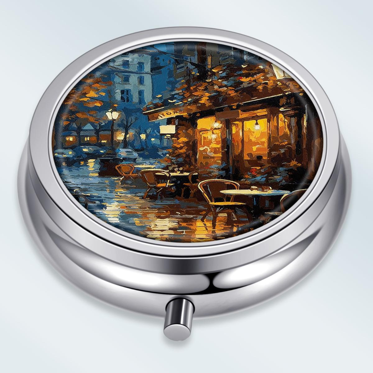 Portable Pill Box with 3 Compartments, Mini Metal Medicine Organizer Case, Cute Printed Pill Container for Vitamins, Pills, Jewelry, Travel, Daily Use
Portable Pill Box with 3 Compartments, Mini Metal Medicine Organizer Case, Cute Printed Pill Container for Vitamins, Pills, Jewelry, Travel, Daily Use
