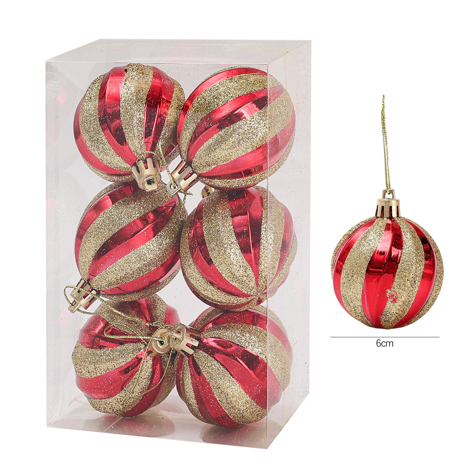 24/6pcs Electroplating Painting Christmas Balls Gold Silver Red Spiral Pattern Xmas Tree Hanging Ball Party Home Decor Supplies 6pcs- (1box)
24/6pcs Electroplating Painting Christmas Balls Gold Silver Red Spiral Pattern Xmas Tree Hanging Ball Party Home Decor Supplies 6pcs- (1box)
