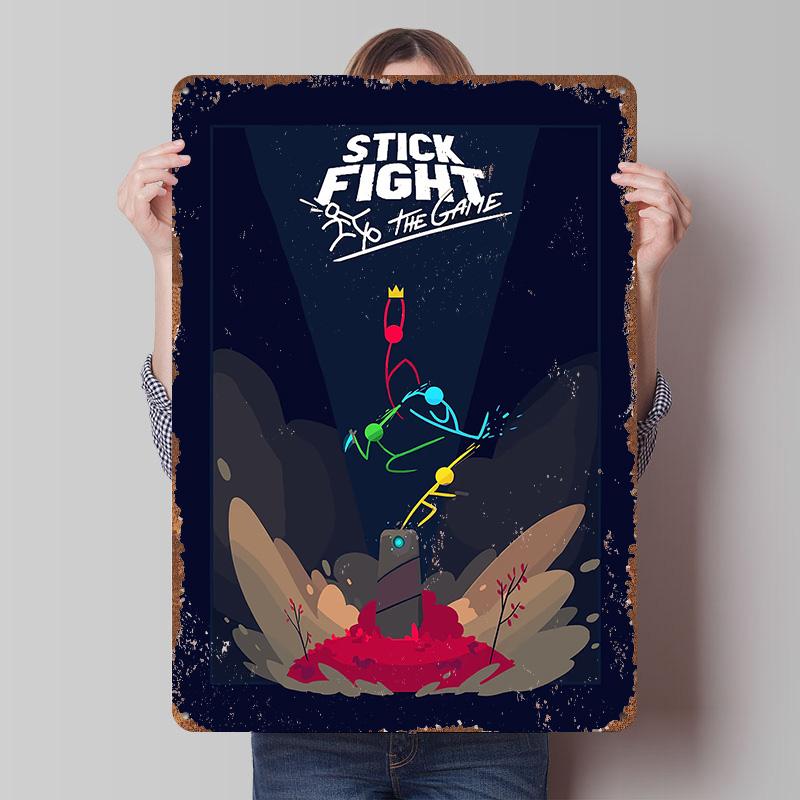Stick Fight The Game Poster Customized Wall Art Vintage Metal Signs Retro Tin Plaque for Man Cave Home Decorations Office Decor 7.9x11.8In(20x30cm)
Stick Fight The Game Poster Customized Wall Art Vintage Metal Signs Retro Tin Plaque for Man Cave Home Decorations Office Decor 7.9x11.8In(20x30cm)