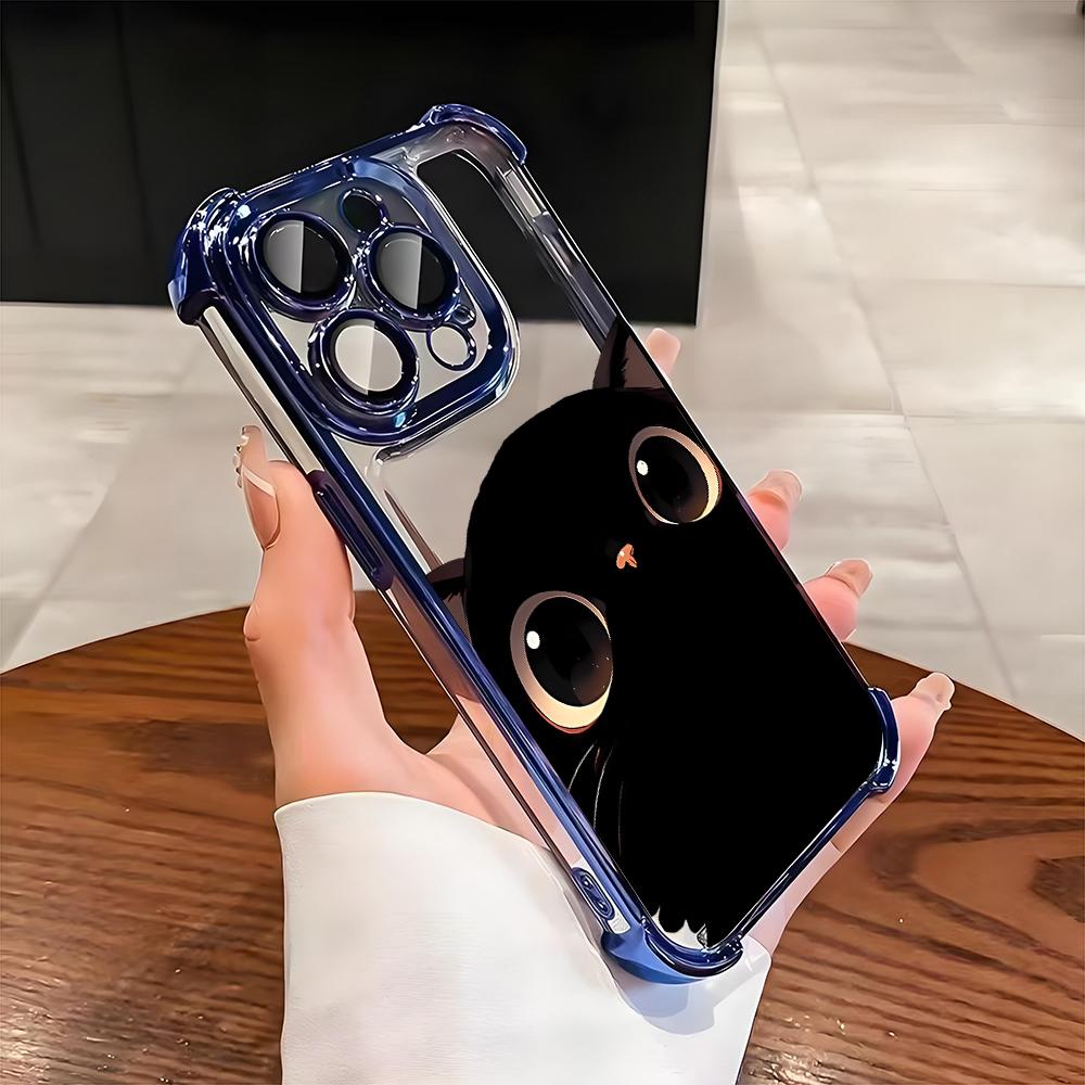 Cute Black Cat Pattern Electroplate AntiDrop Phone Case For Samsung Galaxy S25 Ultra S24 S23 S22 S21 Plus FE Transparent Cover Galaxy S21 FE 5G
Cute Black Cat Pattern Electroplate AntiDrop Phone Case For Samsung Galaxy S25 Ultra S24 S23 S22 S21 Plus FE Transparent Cover Galaxy S21 FE 5G