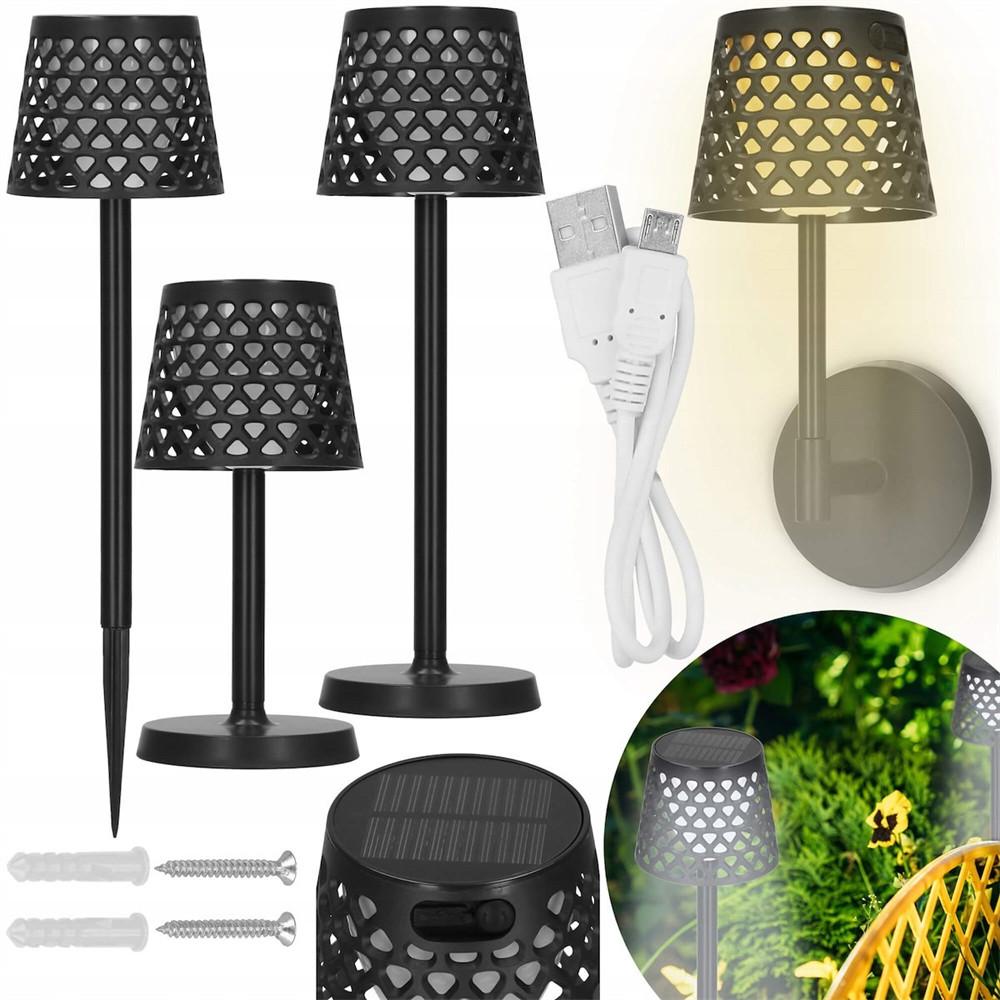 Solar Powered 5-in-1 Rechargeable Table Lamp Waterproof Outdoor Garden Patio Lawn Dorm Light Black
Solar Powered 5-in-1 Rechargeable Table Lamp Waterproof Outdoor Garden Patio Lawn Dorm Light Black