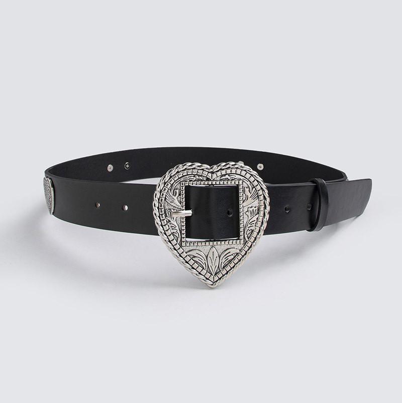 Retro Design Heart Shaped Metal Decorative Buckle Women Casual Belt For Everyday Fashion срібний
Retro Design Heart Shaped Metal Decorative Buckle Women Casual Belt For Everyday Fashion срібний