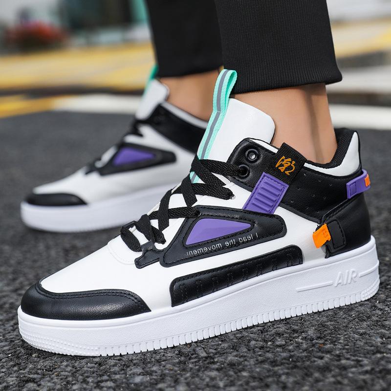 Spring new national tide color matching high-top shoes Korean version fashion little white shoes men s muffin youth sports shoes clearance 40
Spring new national tide color matching high-top shoes Korean version fashion little white shoes men s muffin youth sports shoes clearance 40