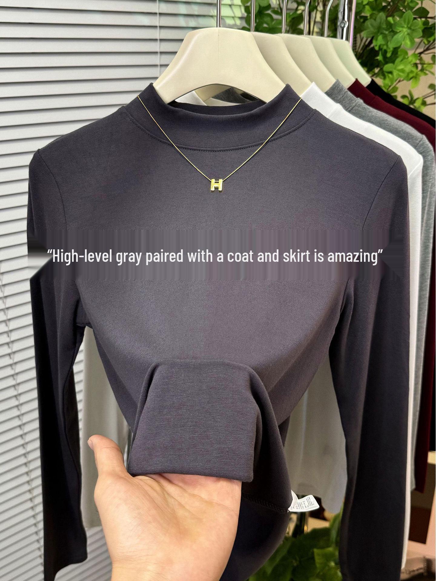 Elegant Women s Long-Sleeve Stand-Up Collar T-Shirt – Solid Color Versatile Base for Spring/Autumn 2026 XL (120-140 jin)
Elegant Women s Long-Sleeve Stand-Up Collar T-Shirt – Solid Color Versatile Base for Spring/Autumn 2026 XL (120-140 jin)