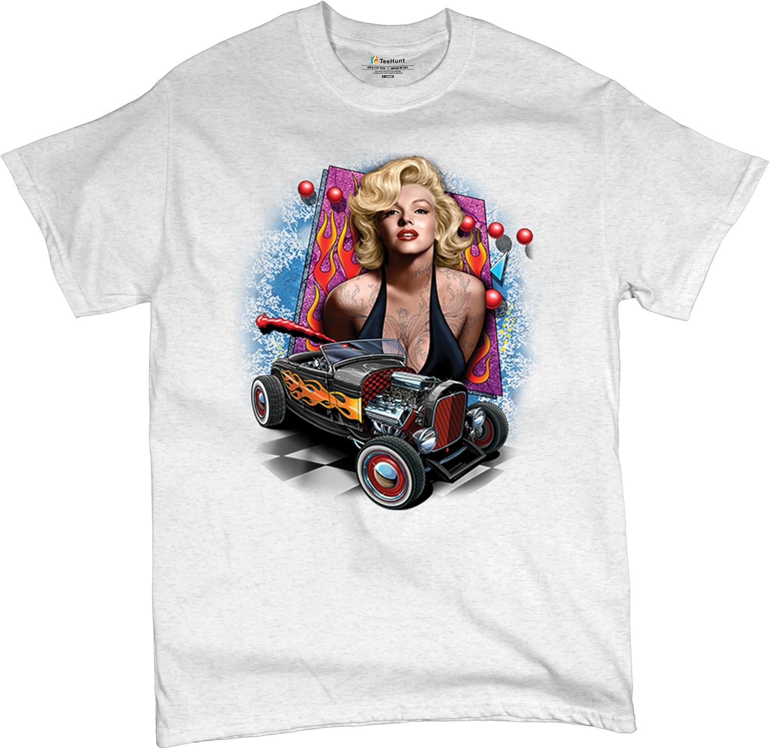 Marilyn Hollywood Glamour Legend Starlet Hot Rod T-Shirt Vintage Route 66 Drag Racing Men s Tee 5XL різнокольоровий
Marilyn Hollywood Glamour Legend Starlet Hot Rod T-Shirt Vintage Route 66 Drag Racing Men s Tee 5XL різнокольоровий
