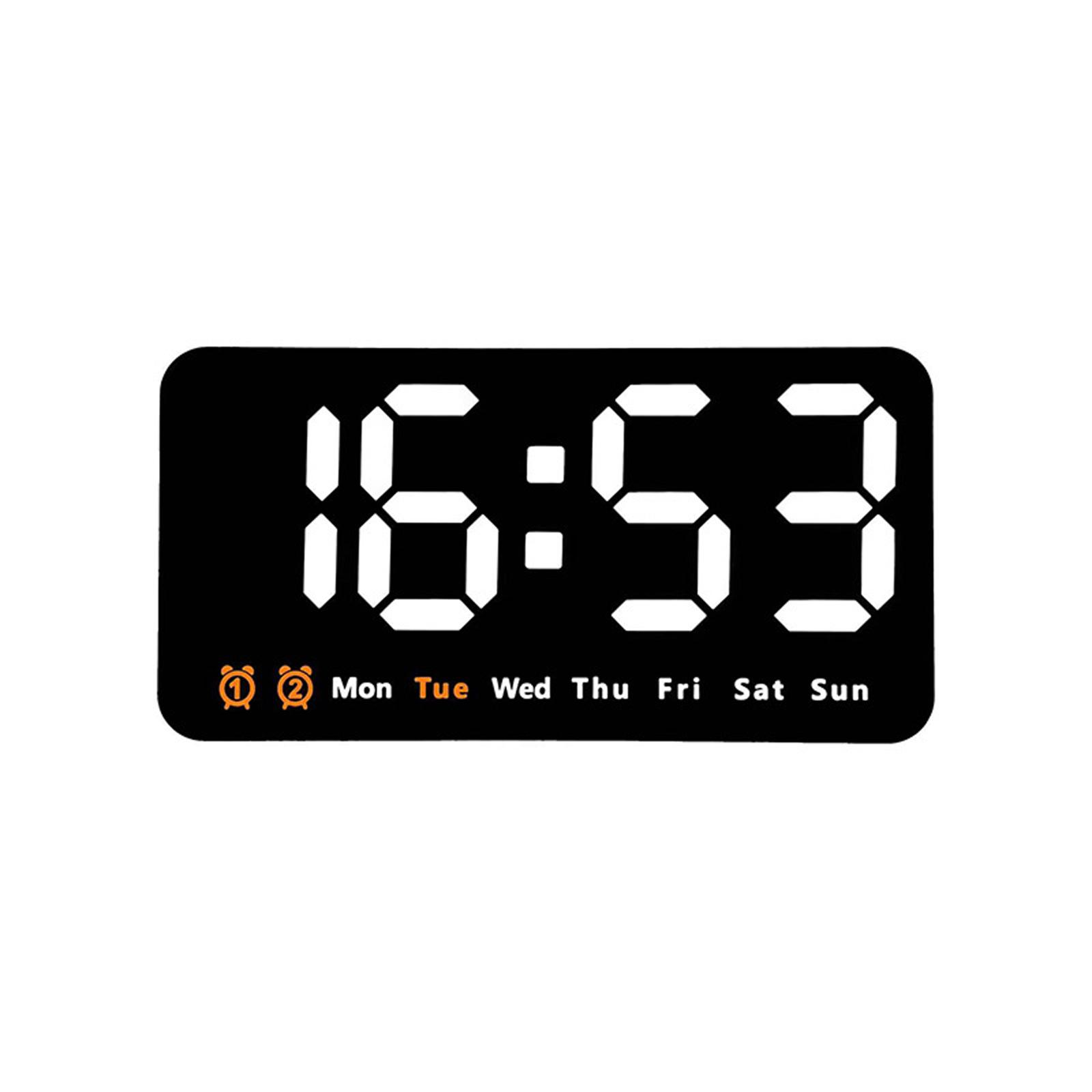 LED Digital Wall Clock With 2 Alarm Large Display Alarm Clock For Living Room Office Classroom Gym Shop Decor White Light#0
LED Digital Wall Clock With 2 Alarm Large Display Alarm Clock For Living Room Office Classroom Gym Shop Decor White Light#0
