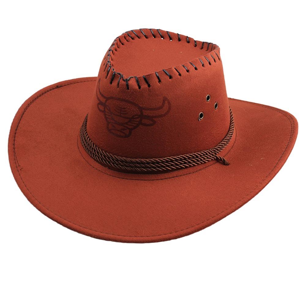 New Artificial Suede Western Cowboy Hat Tibetan Style Curved Brim Top Hat Soft Ethnic Jazz Fedora Hats Outdoor Riding красный
New Artificial Suede Western Cowboy Hat Tibetan Style Curved Brim Top Hat Soft Ethnic Jazz Fedora Hats Outdoor Riding красный
