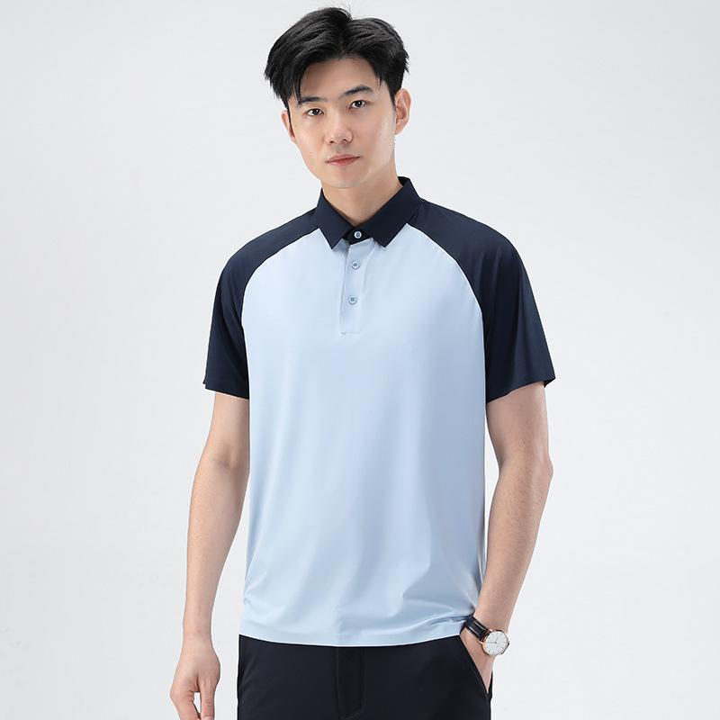 Contrast Color Raglan Men s Short-sleeved T-shirt Fashionable Casual Thin Polo Shirt Loose Top 2XL синий
Contrast Color Raglan Men s Short-sleeved T-shirt Fashionable Casual Thin Polo Shirt Loose Top 2XL синий