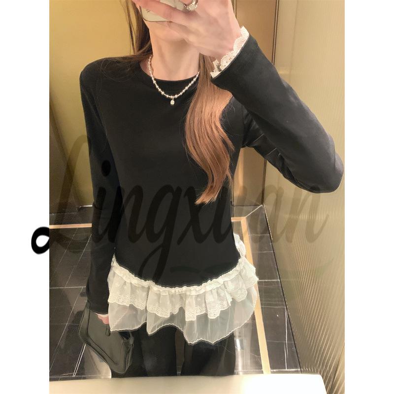 Elegant Korean-Style Long-Sleeve Ballet T-Shirt for Women S чорний
Elegant Korean-Style Long-Sleeve Ballet T-Shirt for Women S чорний