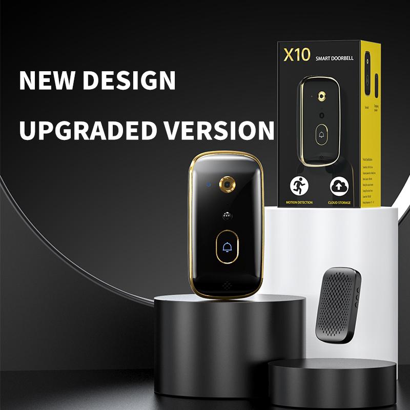 X10 Motion Detection Wireless WiFi Doorbell Phone APP Voice Intercom Video Talk Smart Door Bell Type A
X10 Motion Detection Wireless WiFi Doorbell Phone APP Voice Intercom Video Talk Smart Door Bell Type A