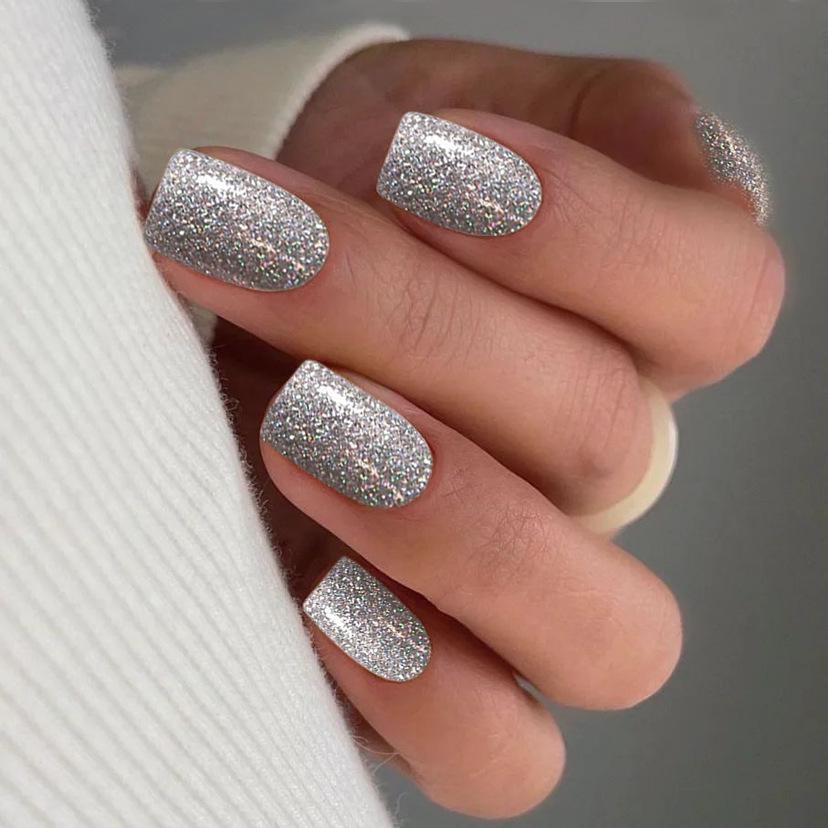 Flashy Silver Glitter Square Nails - European & American INS Style Nail Art Tips Nail Bar
Flashy Silver Glitter Square Nails - European & American INS Style Nail Art Tips Nail Bar