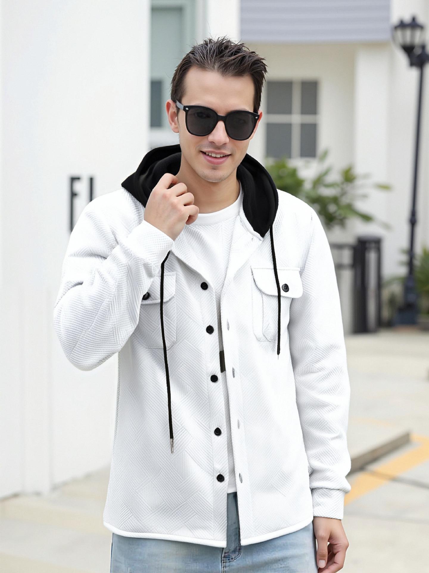 Men s Autumn Hooded Cardigan Jacket - New Arrival Casual Solid Color Sweatshirt Medium білий
Men s Autumn Hooded Cardigan Jacket - New Arrival Casual Solid Color Sweatshirt Medium білий